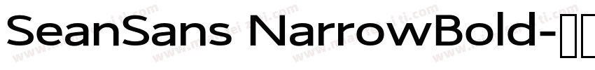 SeanSans NarrowBold字体转换